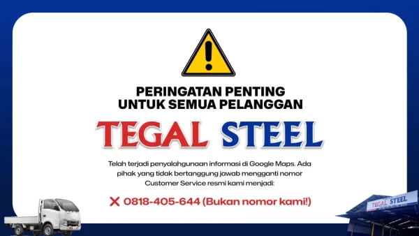 Customer Service Tegal Steel Toko Besi Baja Tegal