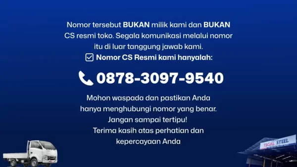 Customer Service Tegal Steel Toko Besi Baja Tegal